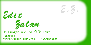 edit zalan business card